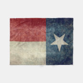 Texas vlag  retro Fleece Blanket (Voorkant (Horizontaal))