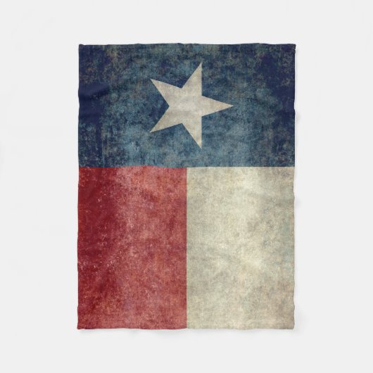 Texas vlag  retro Fleece Blanket Deken (Voorkant)