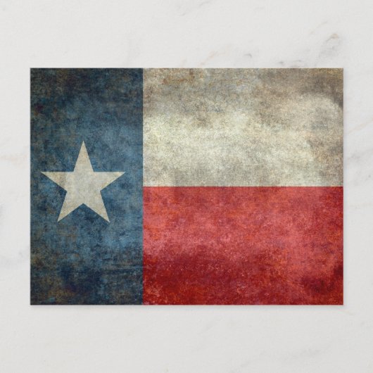 Texas vlag  retro stijl briefkaart (Voorkant)