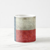 Texas vlag retro stijl koffiemok (Center)