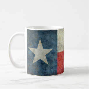 Texas vlag  retro stijl koffiemok