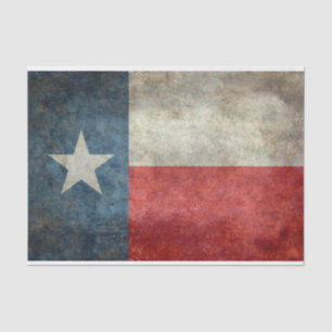 Texas vlag retro stijl Tissues Tissuepapier