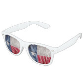  Texas-vlag Retro Zonnebril (Gekanteld)