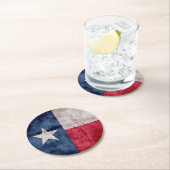 Texas-vlag Ronde Kartonnen Onderzetter (Insitu)