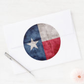  Texas-vlag Ronde Sticker (Envelop)