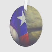 Texas Vlag Rustieke Lone Star Staat VS Ornament (voorkant)