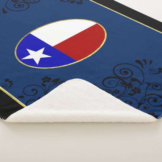 Texas vlag sherpa deken (3/4)