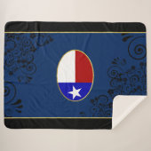 Texas vlag sherpa deken (Voorkant (horizontaal))