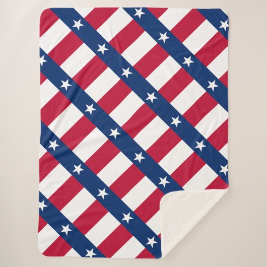 Texas vlag sherpa deken (Voorkant)