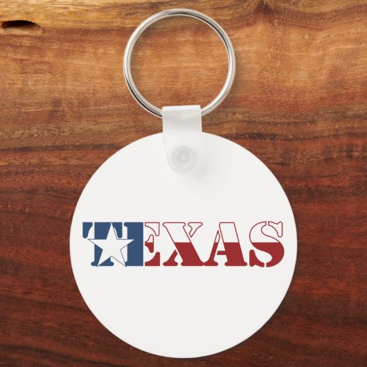 Texas vlag sleutelhanger (Voorkant)
