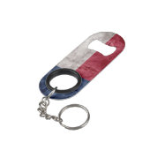 Texas-vlag Sleutelhanger Flessenopener (Achterkant Gekanteld)