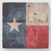 Texas-vlag Stenen Onderzetter (Voorkant)