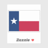 Texas vlag sticker (Vel)
