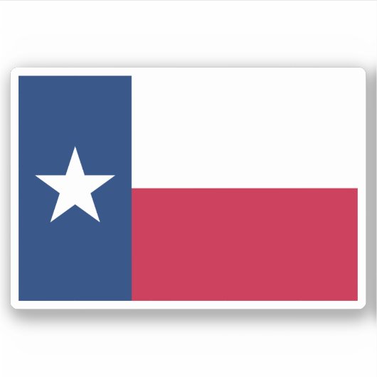 Texas vlag sticker (Voorkant)