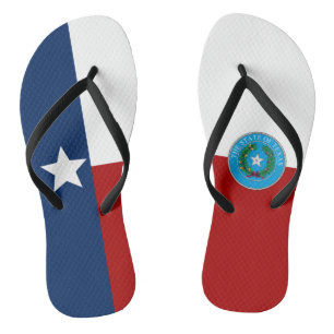 Texas vlag teenslippers