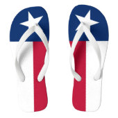 Texas vlag teenslippers (Voetbed)