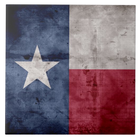  Texas-vlag Tegeltje (Voorkant)