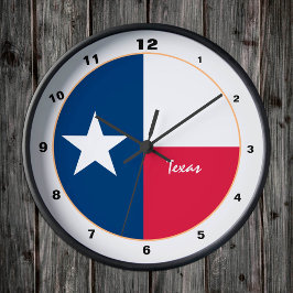 Texas Vlag & Texas mode /design VS Ronde Klok