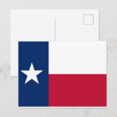 Texas Vlag Verenigde Staten Briefkaart (Voorkant / Achterkant)