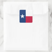 Texas Vlag Vierkante Sticker (Tas)
