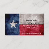  Texas-vlag Visitekaartje (Achterkant)