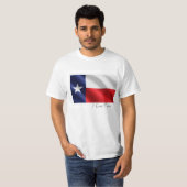 Texas vlag voor Heren-T-Shirt-White T-shirt (Voorkant volledig)