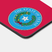 Texas vlag-zegel en langhoorn bureaumat (Hoek)
