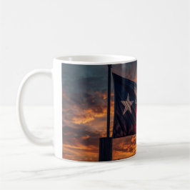 Texas Vlag Zonsondergang Mok - Patriotische Koffie