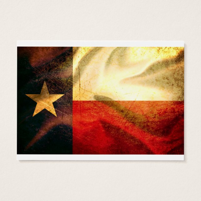 Texas Vlag zwaaiende zijde Visitekaartjes (Achterkant)