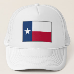 Texas vlaggen aangepaste witte vrachtwagenhoed trucker pet