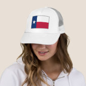 Texas vlaggen aangepaste witte vrachtwagenhoed trucker pet (In situ)