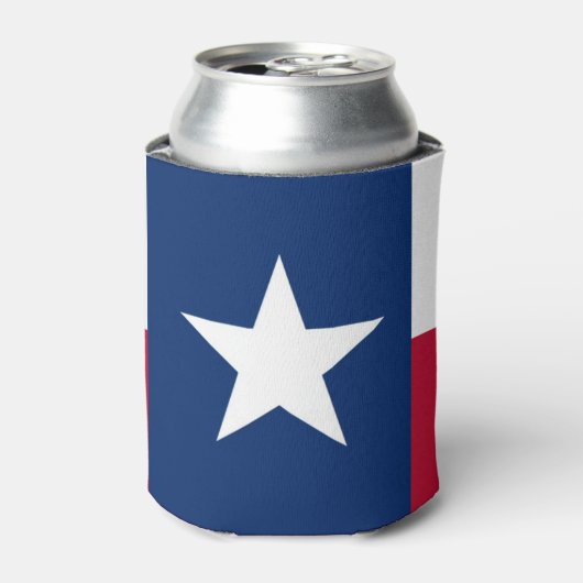 Texas Vlagnaam Fles Cooler (Blikje Voorkant)