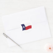 Texas Vlagsticker Ronde Sticker (Envelop)