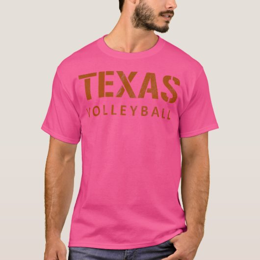 Texas Volleybal noodlijdend T-shirt (Voorkant)