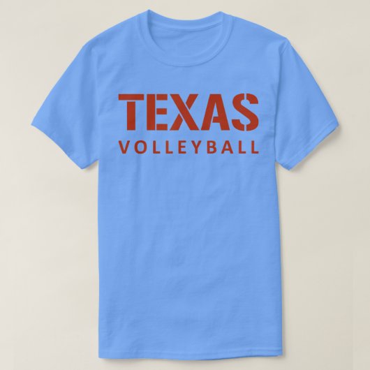 Texas Volleyball Block Style T-shirt (Design voorkant)