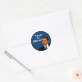 Texas voor Barack Obama Ronde Sticker (Envelop)