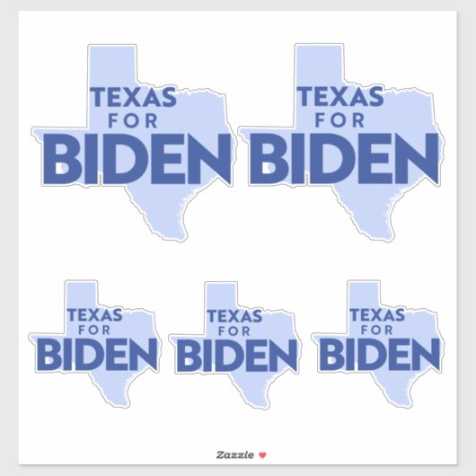 Texas voor Biden Sticker (Vel)