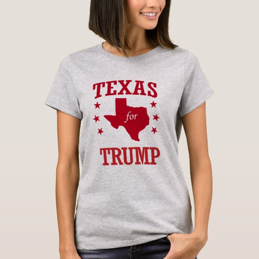 TEXAS VOOR DONALD TRUMP T-SHIRT (Voorkant)