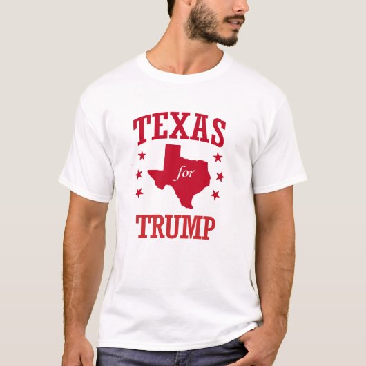 TEXAS VOOR DONALD TRUMP T-SHIRT (Voorkant)