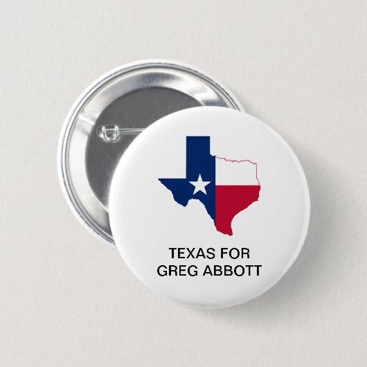 TEXAS voor GREG ABBOTT GOVERNOR Button (Voorkant /achterkant)