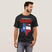 Texas Voor Haar Him Texan TX Dallas Howdy Longhorn T-shirt (Voorkant volledig)