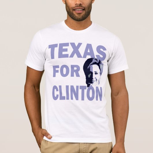 Texas voor Hillary Clinton T-Shirt (Voorkant)