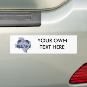 TEXAS VOOR HILLARY -.png Bumpersticker (Op auto)