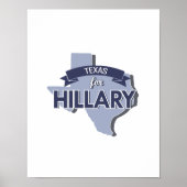TEXAS VOOR HILLARY -.png Poster (Voorkant)