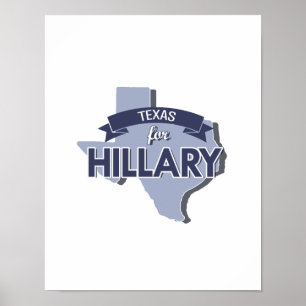 TEXAS VOOR HILLARY -.png Poster