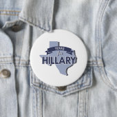 TEXAS VOOR HILLARY -.png Ronde Button 4,0 Cm (In situ)