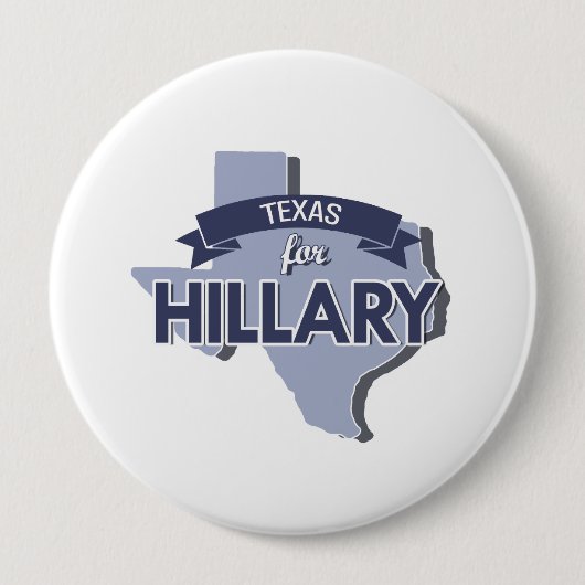 TEXAS VOOR HILLARY -.png Ronde Button 4,0 Cm (Voorkant)