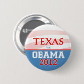 TEXAS voor Obama 2012 Ronde Button 5,7 Cm (Voorkant /achterkant)