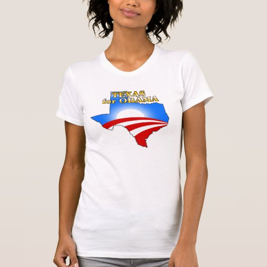 Texas voor Obama T-shirt (Voorkant)