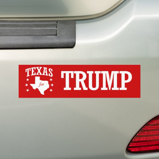 TEXA'S VOOR TRUMP BUMPERSTICKER (Op auto)